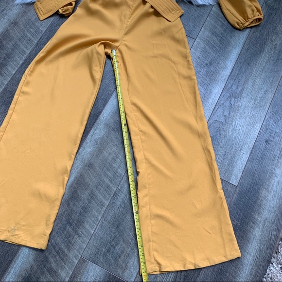 NWT Anthropologie Current Air Mustard Jumpsuit Med - Picture 12 of 15